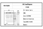 Radiator used for Atlas Copco aircompressor model V1200