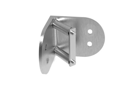 Wall Mount Baluster Post Bracket - Inner Corner