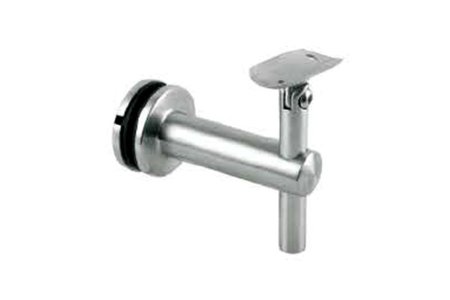 Glass Mount  Handrail Bracket - Adjustable