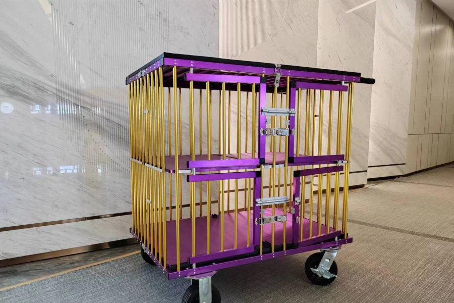 purple gold color Portable Grooming Trolleys for On-the-Go Styling (9)