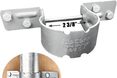 Fence Brackets SupConn,Tube Tie 2-3/8"