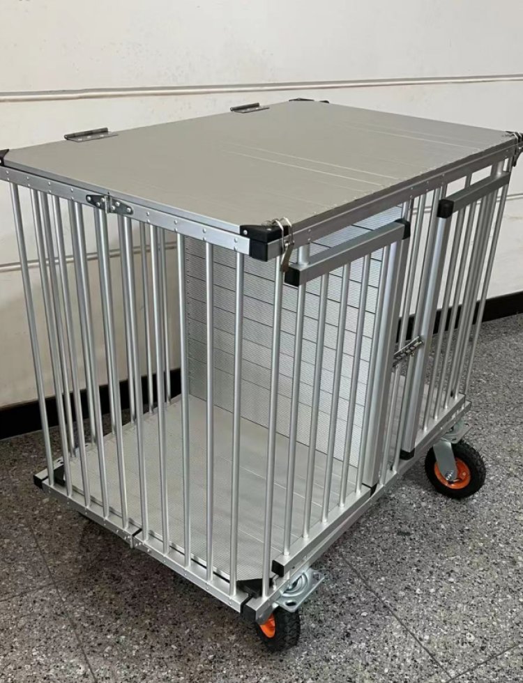 360° Rotating Aluminum Multicolor Available Folded Pet Grooming Trolley