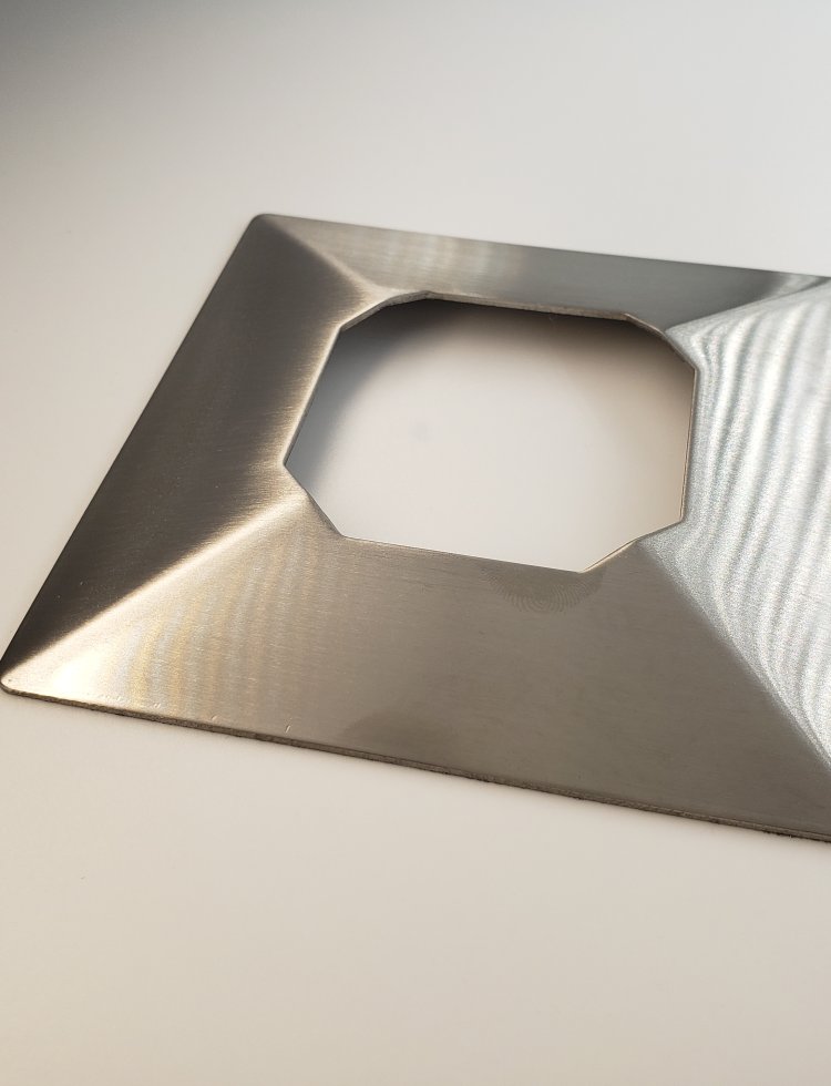 SS. 316 Satin Brushed Square Cover 