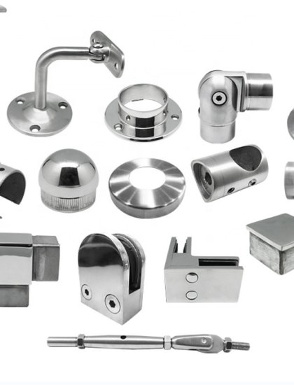 Excellent Satin Brushed, Mirror Polished SS. 304 & 316 Railing systems & Balustrade components.