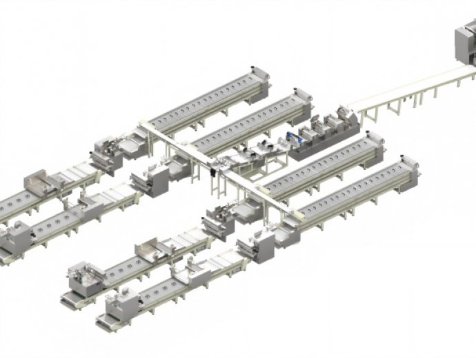 Automated Handmade-Style Hollow Noodle Production Line