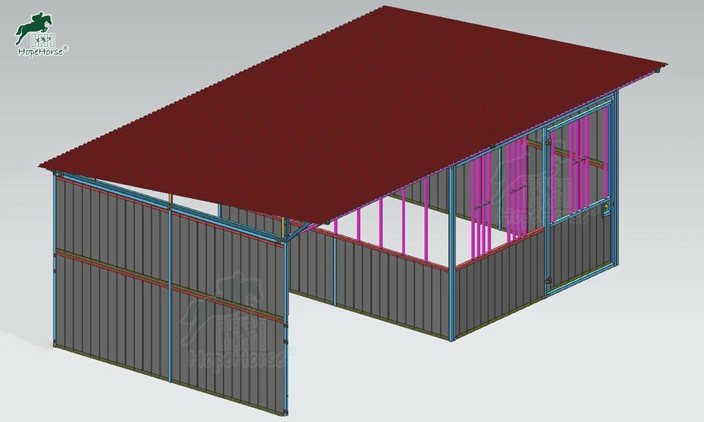 horse shelter layout