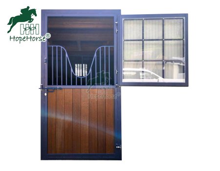 Wood Dutch Doors with V Window