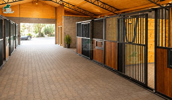 sliding door horse stall