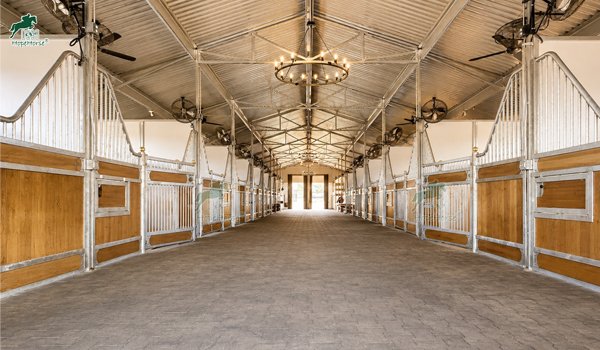 hinged door horse stall