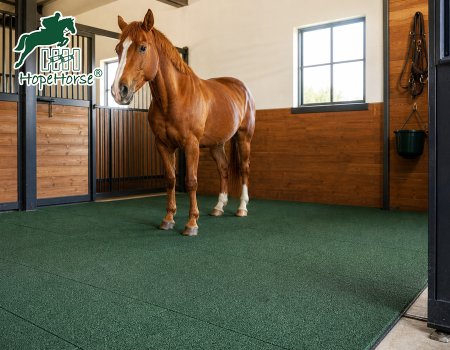 EPDM Rubber Tiles for Horse Stables & Outdoor Flooring