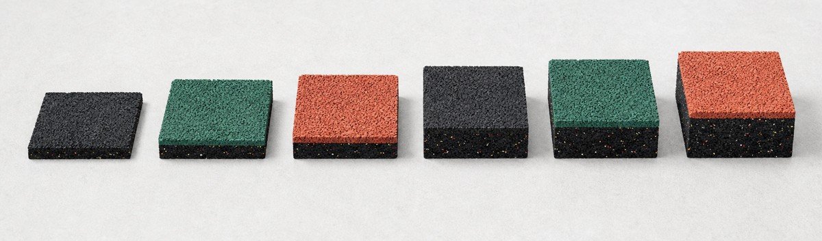 rubber tile thickness