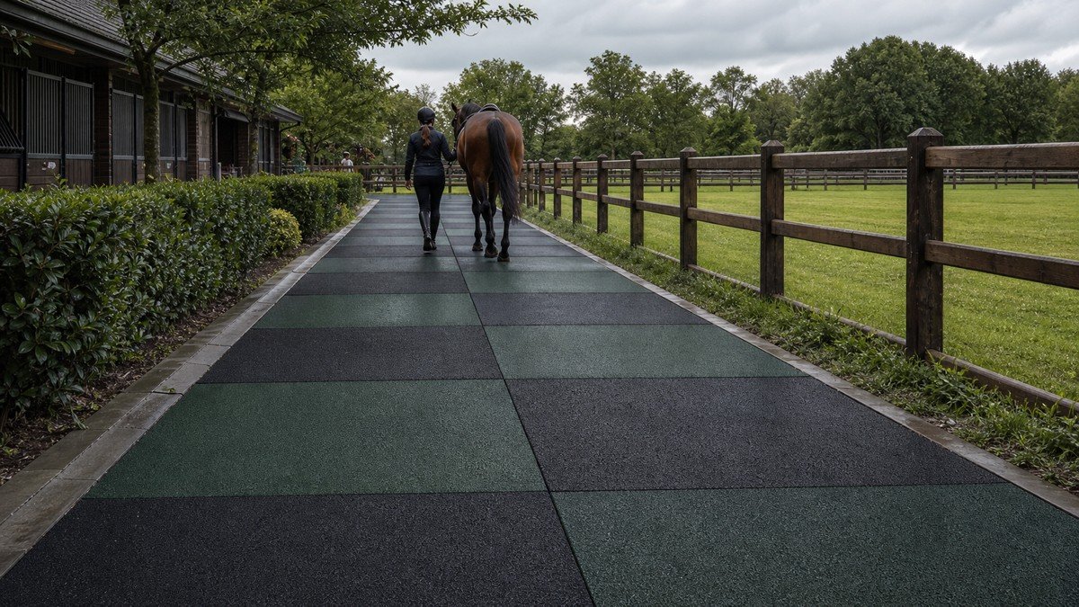 EPDM rubber tile application