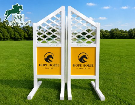  AJ07-White Lattice-Top Solid Equine Jumps