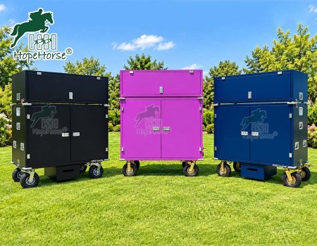Large Mobile Tack Locker with Optional Top Box