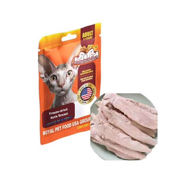 Freeze-dried duck breast