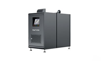 What is the advantage of turbo blower compared to roots blower?